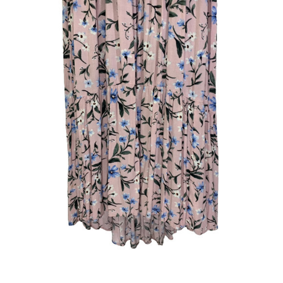 AMERICAN EAGLE Pink Floral Off-Shoulder Maxi Dress - Picture 9 of 13